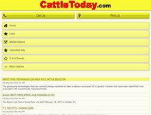 Tablet Screenshot of cattletoday.com